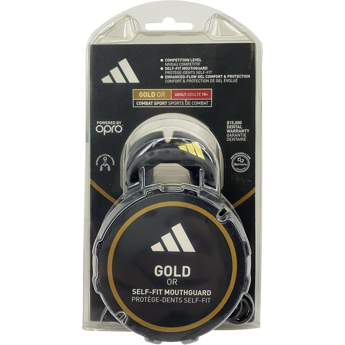 Захисна капа для рота adidas OPRO Gen4 Gold-Edition, золотиста, для спорту
