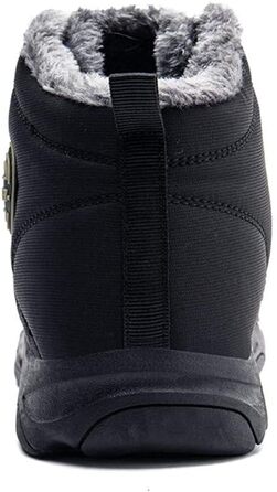 Зимові черевики Azooken для чоловіків та жінок. Теплі трекінгові черевики для ходьби снігом. Водонепроникні зимові черевики, розміри 36-48, 39 EU, чорний колір