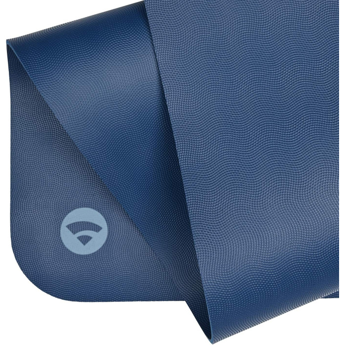Йога-мат Bodhi ECO PRO XL 200×60×0,4 см, натуральний каучук, антисліп, екологічний, для йоги та пілатесу, океан