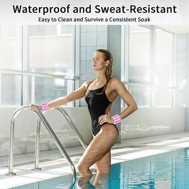 Набір манжет для ніг Smlper 2 шт. (2 кг) - для фітнесу, йоги, пілатесу, ходьби, бігу (рожевий)