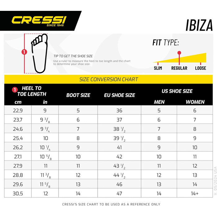 Чоботи для дайвінгу Cressi Ibiza 3 мм, чорні (унісекс)