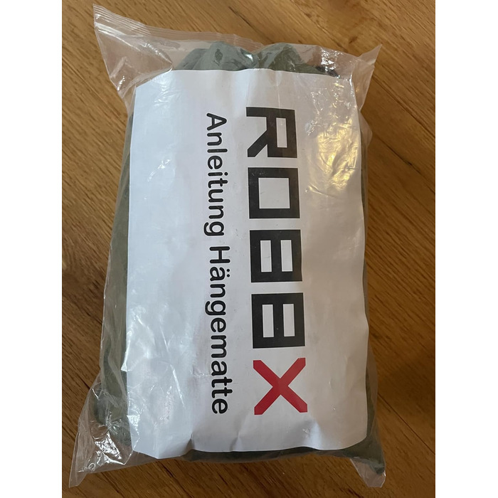 Гамак для відпочинку на відкритому повітрі ROBBX® з москітною сіткою на 2 особи | Максимальне навантаження 300 кг | Подвійний гамак з комплектом кріплень | Нейлоновий гамак для кемпінгу та подорожей | 290x140 см (Червоний)