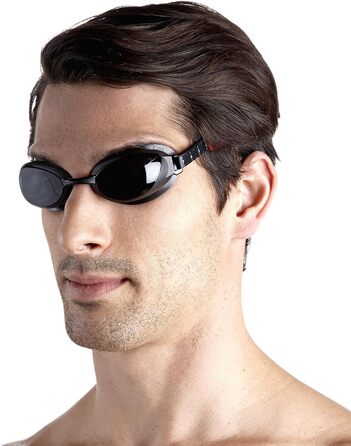 Оптичні плавальні окуляри Speedo Aquapure -4.0, сірі з димчастим склом