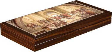 Набір настільної гри PrimoLiving Deluxe Backgammon з дерева Planton S, 28,5 x 28 см