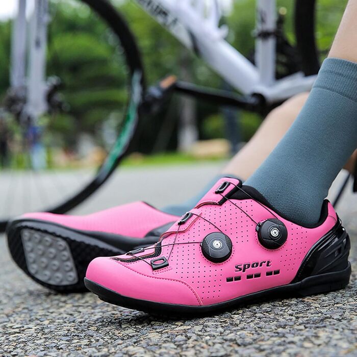 Велосипедні шкарпетки для чоловіків та жінок, шкарпетки для шосе, шкарпетки для їзди на велосипеді, шкарпетки без застібок, дихаючі, антиковзні, для занять велоспортом в приміщенні, розмір 42 EU, червоний колір