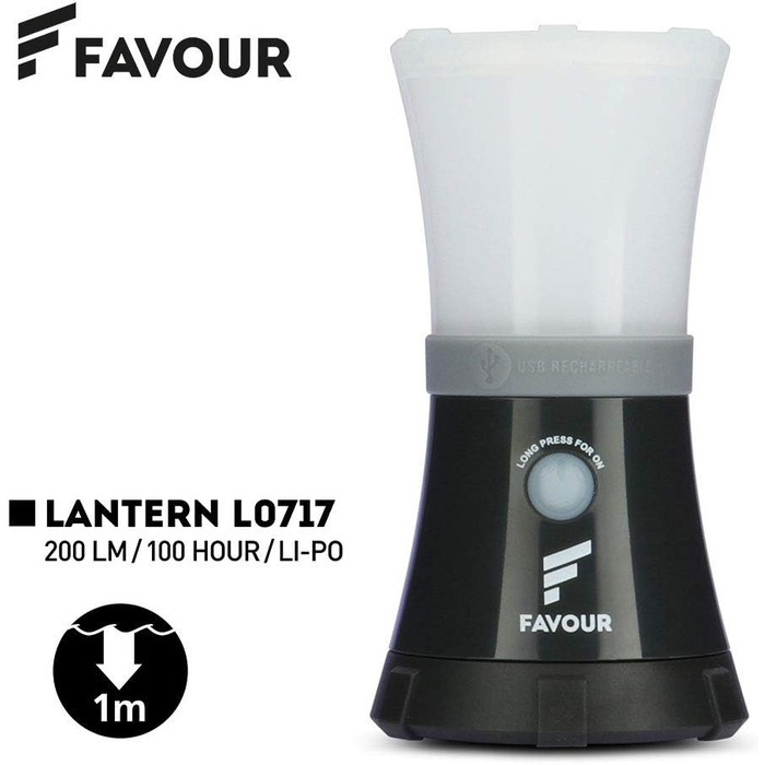 LED кемпінговий ліхтарик IPX7, водонепроникний, плавучий, ударостійкий, портативний, на батарейках, 4 режими освітлення (вкл. SOS), вбудований карабін, легкий та компактний (акумуляторний)