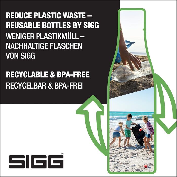 Пляшка для води SIGG Metis Sumatra 0.6 л, скляна, термостійка, без пластику та BPA, герметична, колекція One Tree Planted Birds