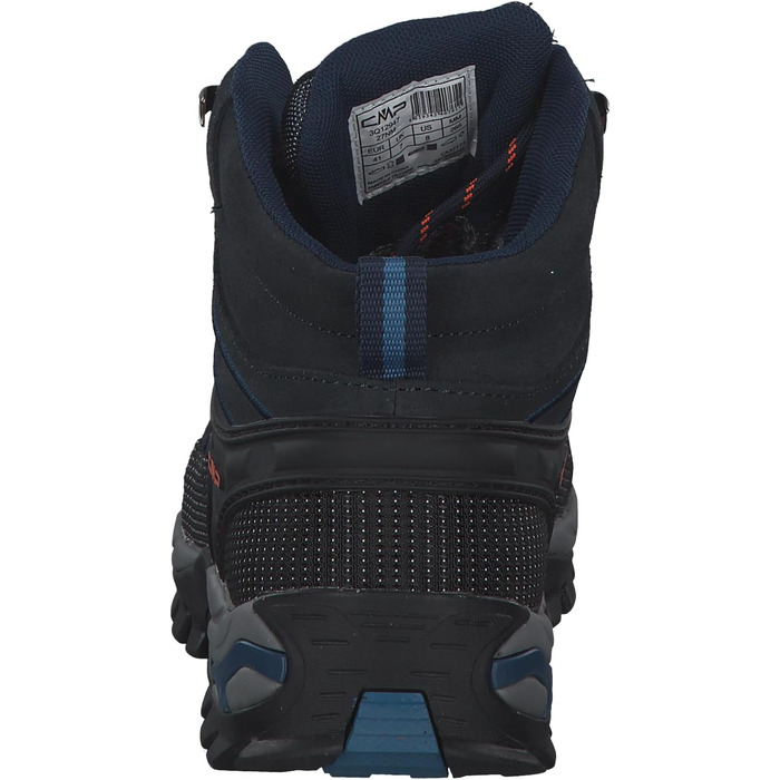 Чоловічі трекінгові черевики CMP Rigel Mid Wp, синьо-помаранчеві, 42 EU