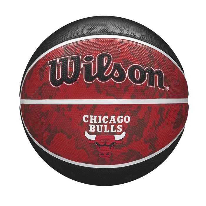 Міні-баскетбольний м'яч Wilson NBA Chicago Bulls з автографом команди