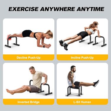 Стенд для віджимань та підтягувань RELIFE - регульована висота, чорний