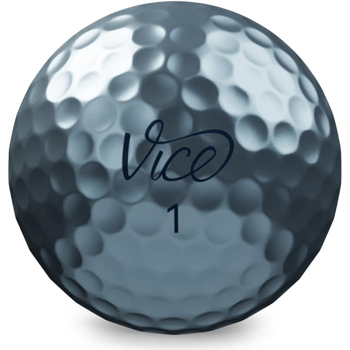 Гольф-м'яч Vice Pro Ice Blue, 3-шаровий уретановий, максимальний контроль, для досвідчених гравців