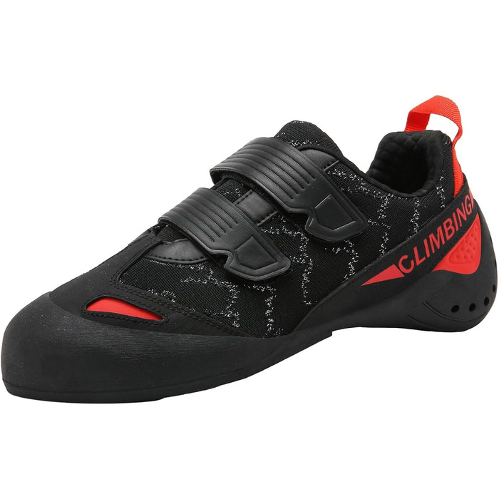 Кріпи для скелелазіння чоловічі/жіночі/юніорські, для початківців та професіоналів, боулдеринг, тренувальні, чорні (44 EU)