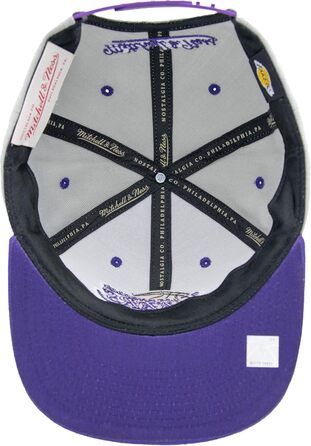 Кепка Mitchell & Ness NBA Lakers Snapback, сіра/фіолетова, універсальний розмір