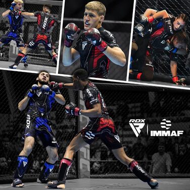 Спаррингові рукавички RDX для MMA, грейплінг, муай-тай, кікбоксинг, вільний бій, червоні, XS