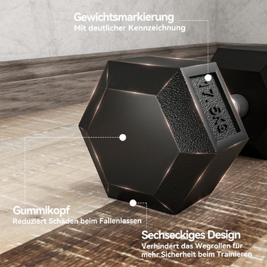 Гантель HOMCOM, 35 кг, чорно-срібна з антиковзким покриттям