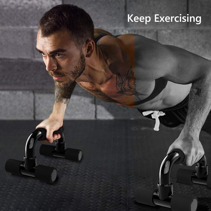 Паралелети для віджимань Push Up Bars, чорні - фітнес обладнання