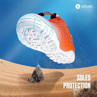 Водні черевики SIMARI WP001 для жінок та чоловіків, швидковисихаючі, для плавання, дайвінгу, серфінгу, йоги та відпочинку на природі, WP001, 216 Lila (42 EU, 233 Orange)