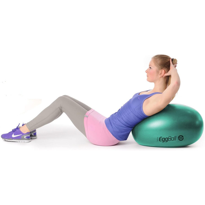 Гімнастичний м'яч PEZZI Eggball MAXAFE 45 см, зелений, сидячий м'яч для фітнесу