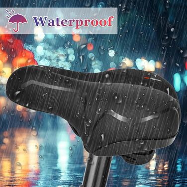 Зручний велосипедний сідло для жінок та чоловіків з гелевою вставкою та водонепроникним чохлом