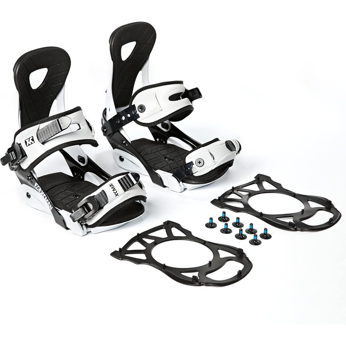 Кріплення для сноуборду XCMAN Outdoors All-Mountain, чорно-білі, розмір 6-9 US (37-41 EU)