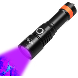 ORCATORCH D530 Підводна Ліхтар, 1300 Люмен LED, вузький промінь 6°, IP68, з індикатором заряду батареї (УФ-ліхтар)