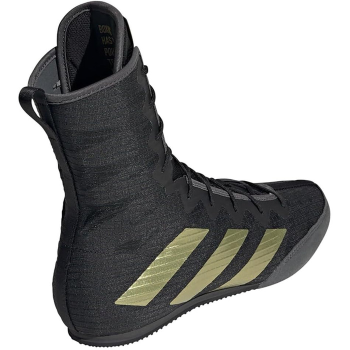 Кросівки adidas Box Hog 4 Unisex, 38 EU, чорний, золотий, сірий, чорно-сірий