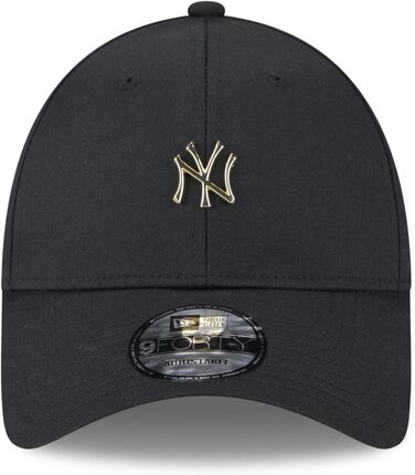 Кепка New Era New York Yankees MLB Pin Metallic Black Gold 9Forty Adjustable Cap, Розмір універсальний