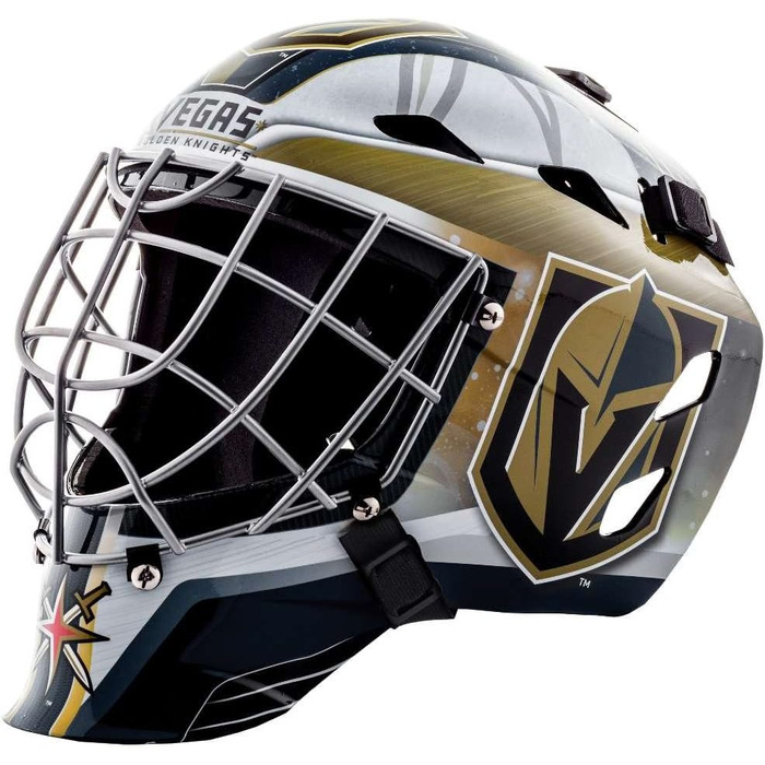 Дитяча хокейна воротарська маска Franklin Sports NHL Vegas Golden Knights для стріт-хокею, ліцензія, для підлітків