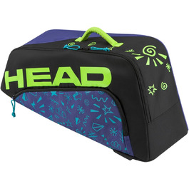 Тенісна сумка HEAD JR Tour Monster для підлітків, кислотно-зелена/чорна, розмір S
