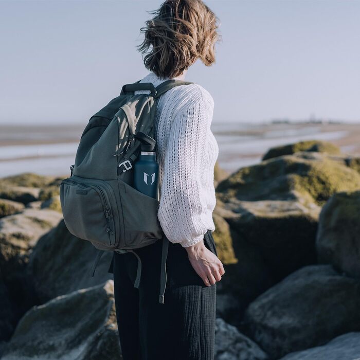 Фляга Super Sparrow з нержавіючої сталі - 350мл/500мл/620мл/750мл/1л - Термос-фляга, без BPA, для дітей, спорту, школи, фітнесу - з 2 кришками