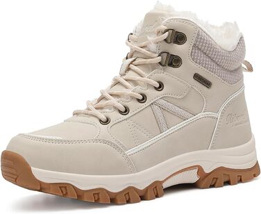 Зимові черевики для жінок, зимові чоботи, теплі трекінгові черевики, снігоступи, світло-бежевий колір, розмір 36-41, EU 38