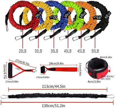 Набір гумових еспандерів для фітнесу Stackable Resistance Band: тренування всього тіла, для початківців та професіоналів, помаранчевий колір