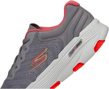 Кросівки Skechers Driven GO Run 7.0 для жінок (Сірий текстиль, кораловий декор)