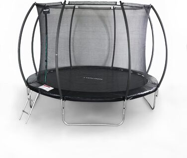 Батут для саду Outdoor, діаметр 244 см (8 FT), сертифікований з захисним оградою та м'якими ніжками для дітей. Ідеально для занять фітнесом в приміщенні та на вулиці. Максимальне навантаження до 100 кг, 4 ніжки.
