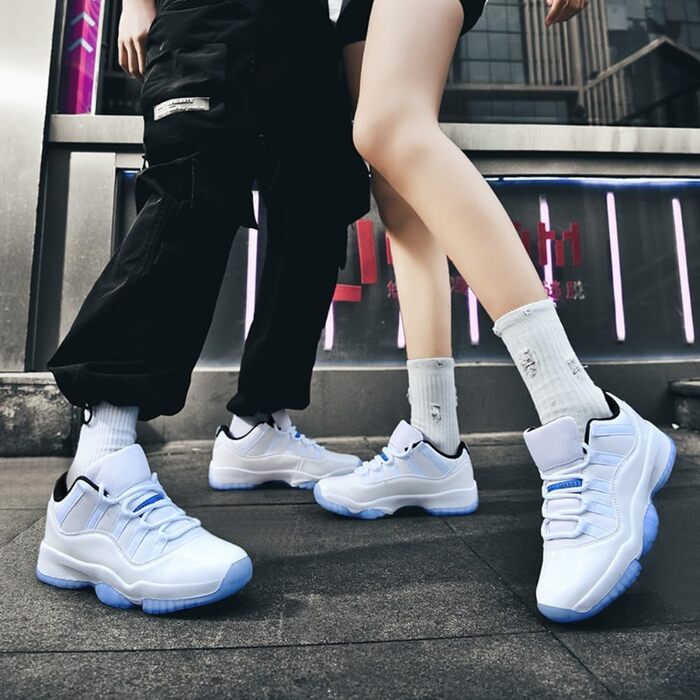 Кросівки баскетбольні для чоловіків та жінок, унісекс, білі та сині, розміри 36-45