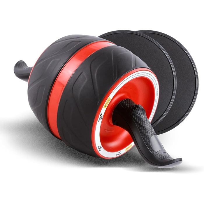 Ролер для пресу Strongr.life - тренажер для пресу для дому з толкаючими панелями, широкий ролер для фітнесу, обладнання для дому