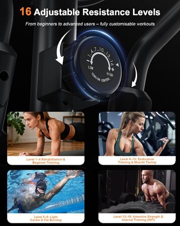 Еліптичний тренажер Aeriflo M100 для дому: маховик 8 кг, підтримка Kinomap, довжина кроку 42 см, пульсометр, магнітна система гальмування, до 150 кг