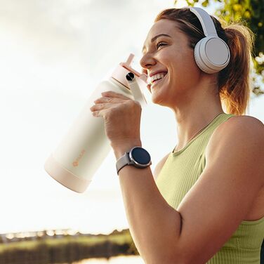 Термос MULIN з нержавіючої сталі, 1 л, пляшка для води, BPA-Free, для газованої води, ізольована з трубочкою, герметична, для дітей, спорту, фітнесу