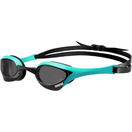 Окуляри для плавання ARENA Cobra Ultra Swipe, антивідблискові, унісекс, полікарбонат, димчасті/бірюзові, для змагань