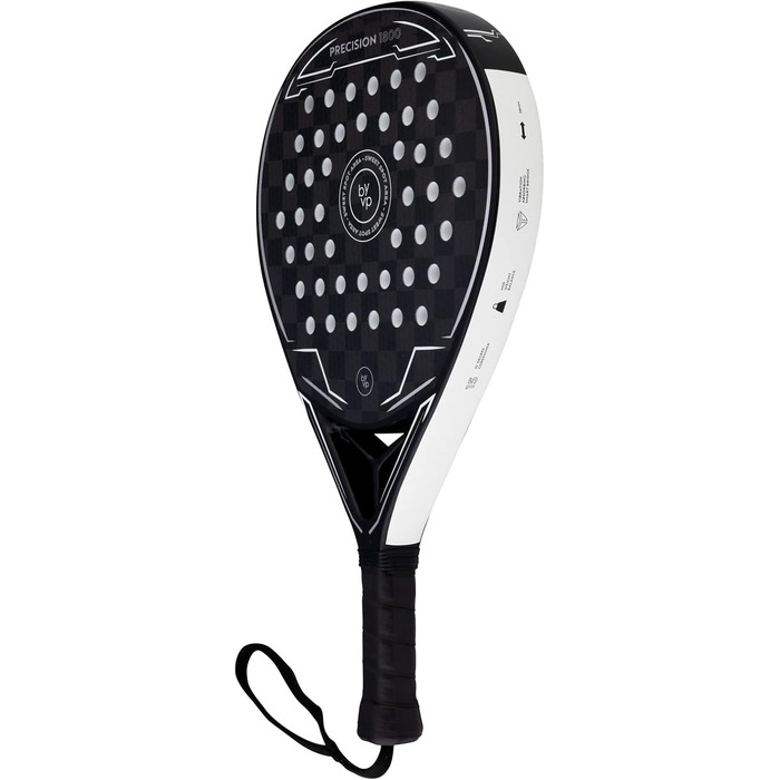 Падель ракетка LUXTRI Precision 1800 з карбону/ЕВА, для досвідчених і професіоналів, сіро-біла