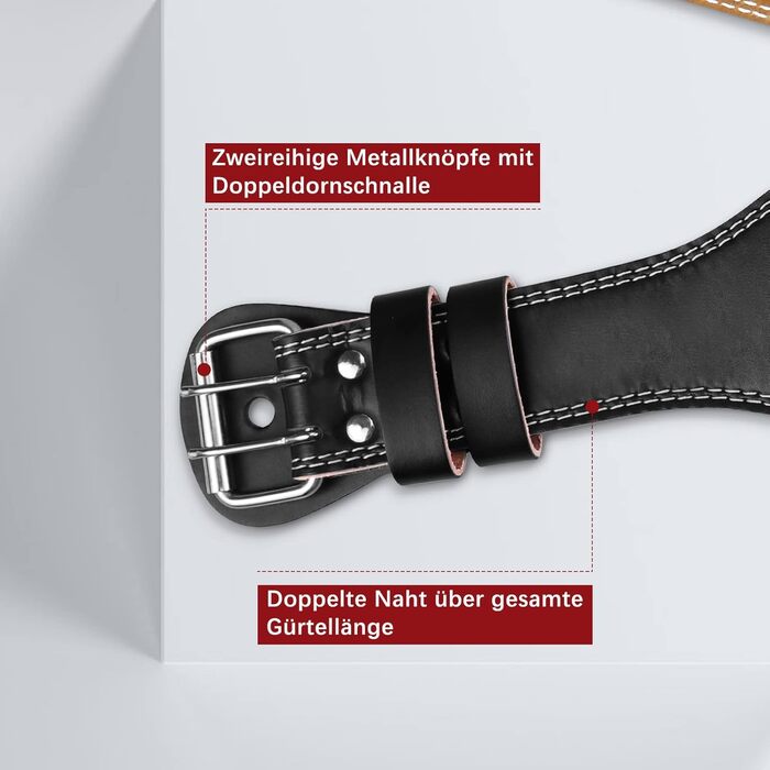 Пояс для важкої атлетики DH FitLife з м'якою підкладкою, фітнес-пояс для пауерліфтингу та кросфіту, тренувальний пояс для чоловіків і жінок