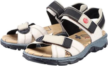 Жіночі сандалії Rieker 68851, класична модель, кремовий/грибний колір, розмір 37 EU