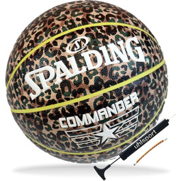 Баскетбольний м'яч Spalding Commander розмір 7 для залу та вулиці з насосом