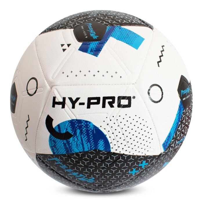 Футбольний м'яч Hy-Pro №5 синій Freestyle Blue з покриттям PVC для тренувань та ігор за будь-якої погоди