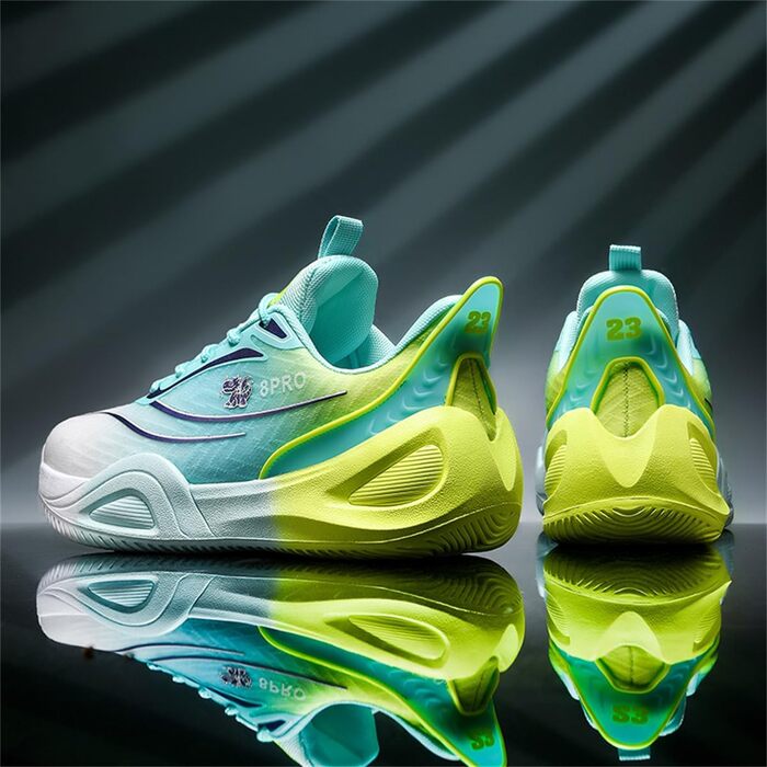 Баскетбольні кросівки TBJ для чоловіків та жінок, спортивні, тренувальні, з неслизькою підошвою, зносостійкі, біло-зелені (899)