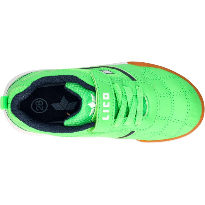 Дитячі спортивні зальні черевики Lico Sloan для занять спортом (28 EU, зелено-морські, білі)