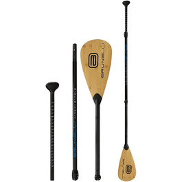 Весло для SUP і каяка Brunelli Carbon Bamboo Dual Tech, 180-220 см, 3-складне