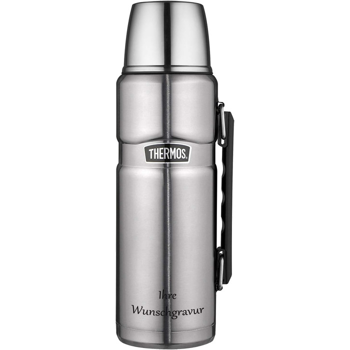 Термос Thermos King 1,2 л з нержавіючої сталі з гравіюванням