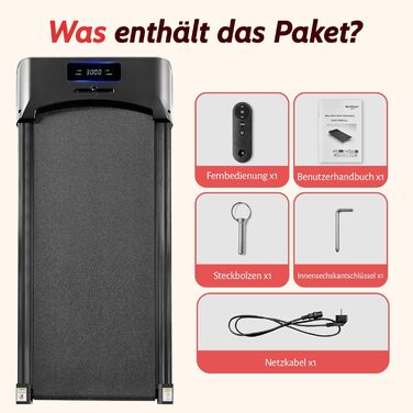 WalkingPad Klappване біговий тренажер для дому – 1-6 км/год, регулювання нахилу 0-6%, 2.0PS, LED-дисплей, без підлокітників