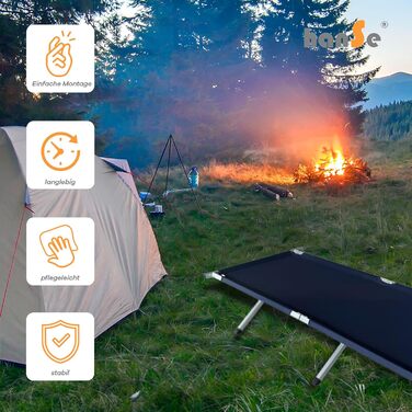 Намет-ліжко HanSe XL для кемпінгу, 192x64x42 см, блакитний, до 150 кг